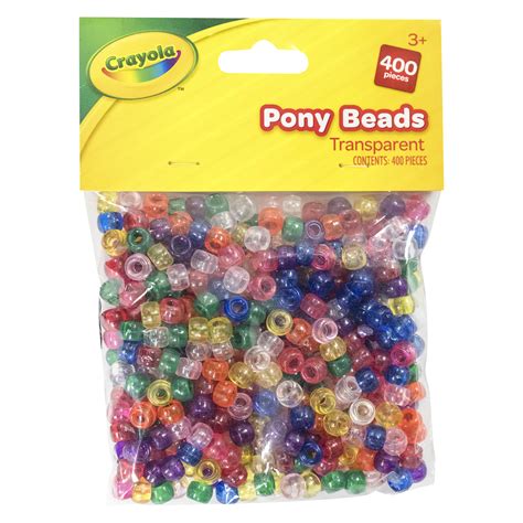 transparent pony beads